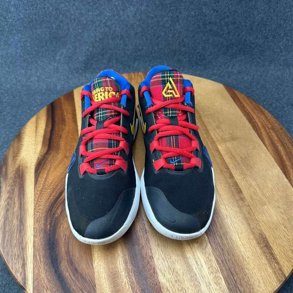 Nike Zoom Freak 1 Coming to America Black Plaid Kids Shoes Size 4Y CU1487-001